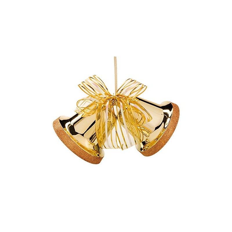 Happy People Doppelglocke,Weihnachtsdeko, Gold