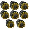 SPARES2GO Brass Wire Brush Nozzles for Karcher Steam Cleaner (Pack
