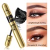 2Pcs Double Effect Mascara, Curling and Intensifying, Waterproof, Black