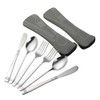 DynkoNA 6-Piece Camping Utensils Set for 2, Stainless Steel Cutlery