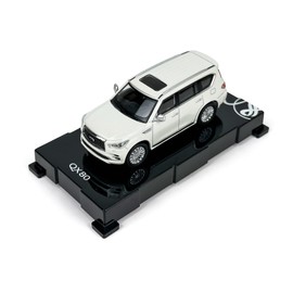 Paudi Model 1/64 Infiniti 2020 QX80 Collection Complete White Mini Car