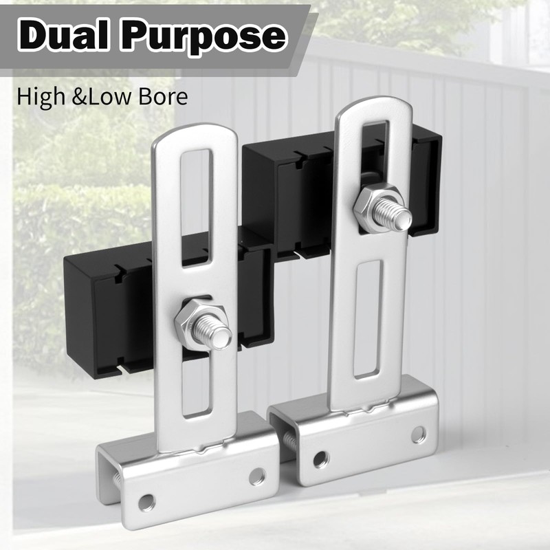 2-Pack Square Gate Magnet with Mounting Bracket & Wrench for