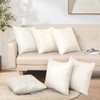 WANZELONYO Decorative Throw Pillow Covers Blank Set of 4 18x18