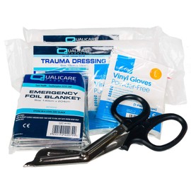Selles Medical Bleed Response Kit | Wall-Hanging Emergency Kit inc. Trauma Dressings