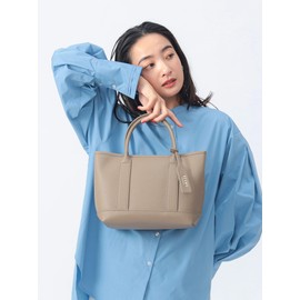 Beams Heart Women's Campus Bag, Partition, Tote Bag, dark beige, Free size