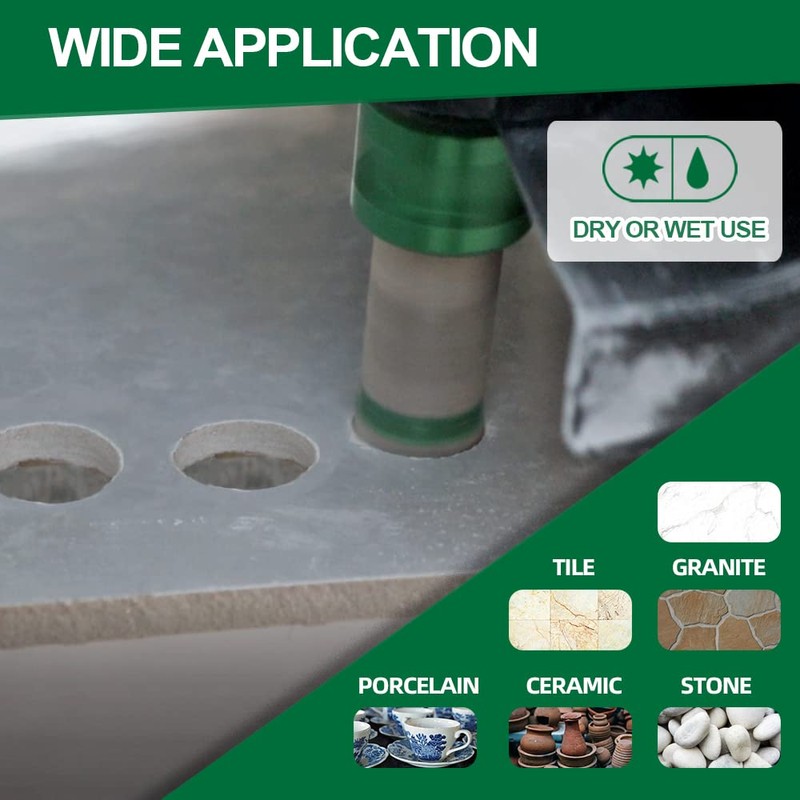 KURSTOL Diamond Core Drill Bits - 4/5" Versatile Drilling Milling