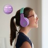 PowerLocus Auriculares Bluetooth para niños, auriculares plegables inalámbricos sobre la
