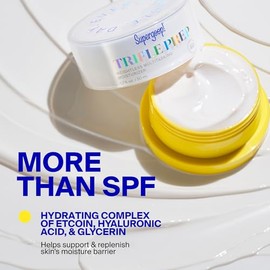 Supergoop! Humectante Multitarea Ligero Triple Prep Con Protector Solar Facial Fps 40-50 Ml - Hidrata Y Protege La Piel - Ayuda A Filtrar La Luz Azul 