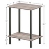 HOOBRO End Table, Small Side Table, Nightstand with 2-Layer Storage