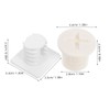 Abaodam 8Pcs Slide Fixing Screw Caps Plastic Replacement Covers for