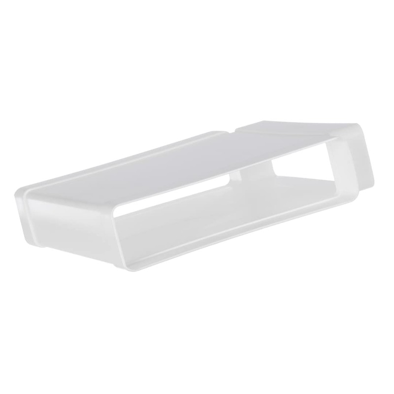 220 x 55 mm White ABS Plastic T-piece Flat Duct
