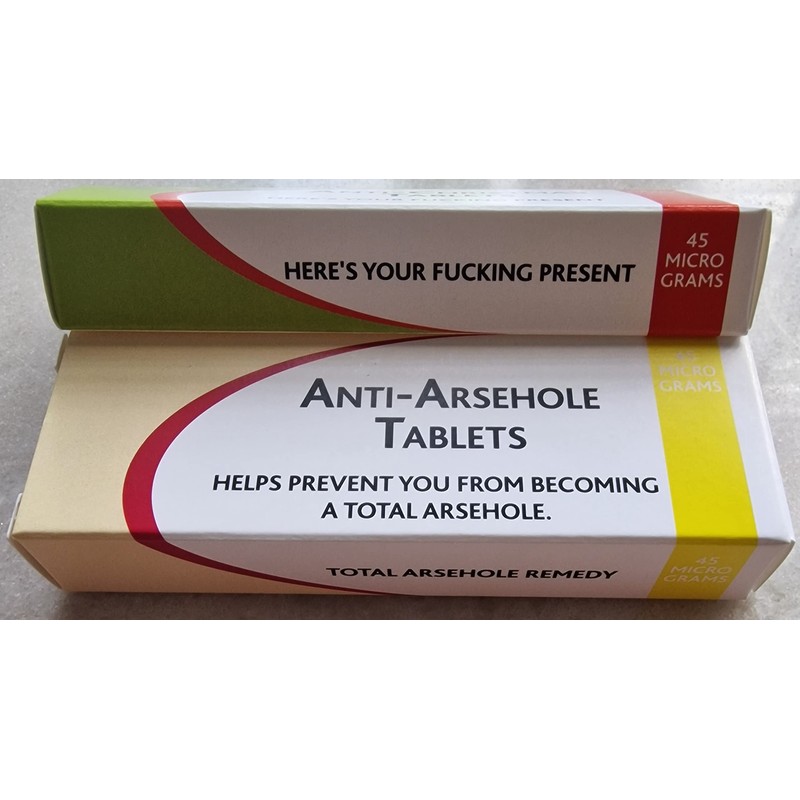 Christmas Fun Secret Santa Party Humbug Joke Prank Medication Pill