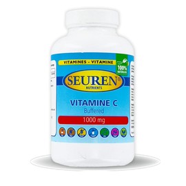 Seuren Nutrients | Vitamin C 1000 mg 200 Tabletten | Buffered C | Ester C| Gepuffert vitamin C | Glutenfrei | Laktosefrei | Zuckerfrei | 100% natürlich
