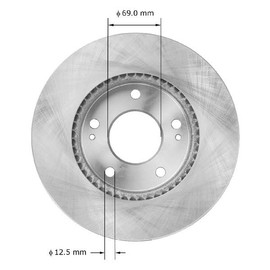 Bendix Premium PRT5990 Front Brake Rotor for Kia Soul 2011-2010