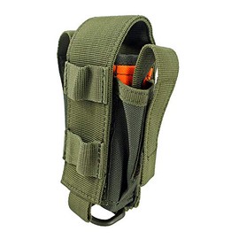 Depring Tool Holster Sheath Universal Multi Pockets Tool Organizer Heavy Duty Construction MOLLE Pouch (Army Green)