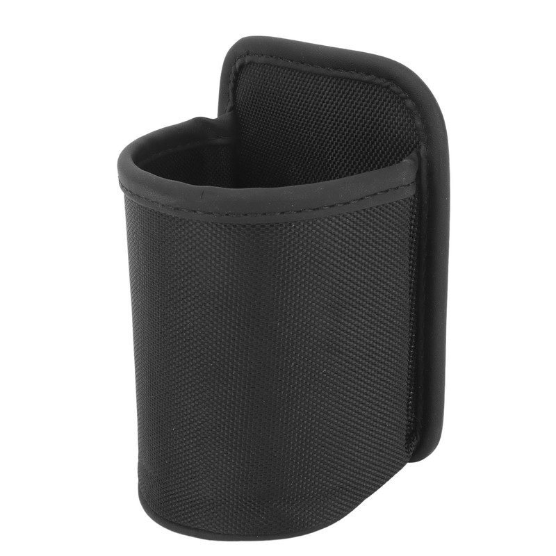 Motorcycle Water Cup Holder Black Drainage Holes Plug in Fixed