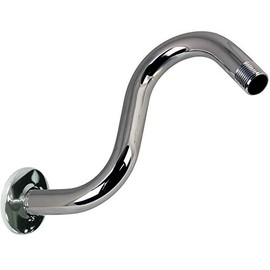 Jones Stephens Chrome Plated S-Shaped Shower Arm with 6" Rise and Flange