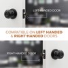 Copper Creek Black Door Knobs - Round Colonial Knob, 2
