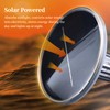Solar Strobe Warning Light, Waterproof LED Flashing Safety Light, Outdoor