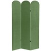 Red Lantern 6 ft. Classic Arch Velvet Room Divider Green
