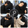 Inflatable Travel Pillow for Airplane & Train Trips – Forward-Resting