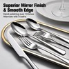 KINGSTONE Silverware Set for 8, 40-Piece Forged 18/10 Stainless Steel