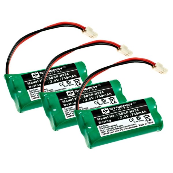 Synergy Digital Cordless Phone Batteries, Works with Vtech CS6648 Cordless