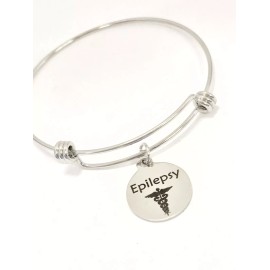 JKCE Designs Epilepsy Medical Charm Bracelet, Epilepsy Awareness, Epilepsy Jewelry