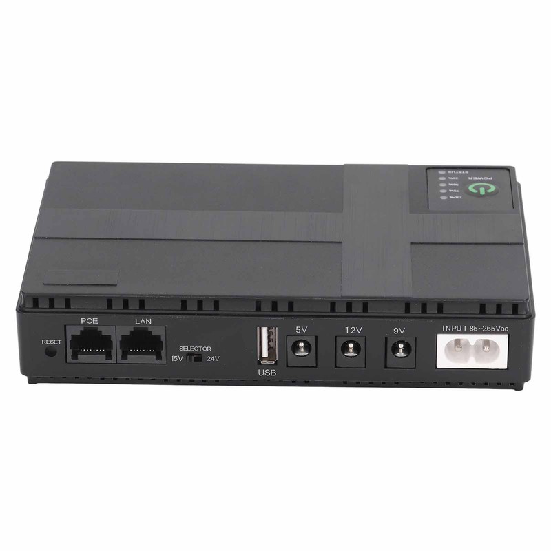 UPS Battery Backup 10400mAh 5V 9V 12V 2A POE 15V
