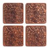 Glasgow Map, Sapele Wood Coasters, Set of 4, City Map,