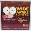 Wide Awake Coffee Single Serve Coffee Pods (32 Count, Breakfast