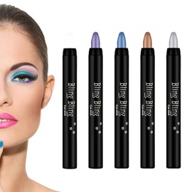 Eyeshadow Pen, Eye Shadow Pen, Cream Eyeshadow Pen, Waterproof Eyeshadow Pen, Shimmer, Eyeshadow Pencil, Eye Makeup Pen, Soft and Smooth, Pack of 5