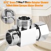 ANKROYU 3 Way Shower Diverter, Hose Diverter Fitting, T Shape