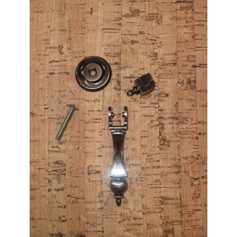 Ajax vintage pendant pull for cabinets drawers in antique pewter