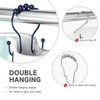 Bathway Shower Curtain Hooks, Shower Curtain Rings Rust Proof Navy