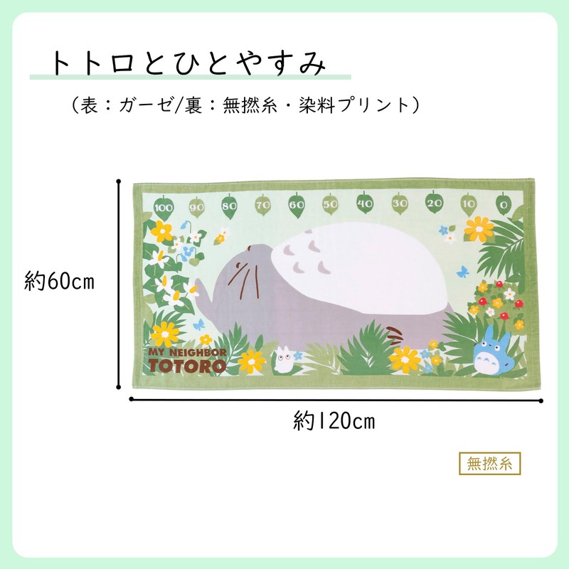 Marushin 1085000300 Hot Water Towel, Totoro Totoro & Easy to