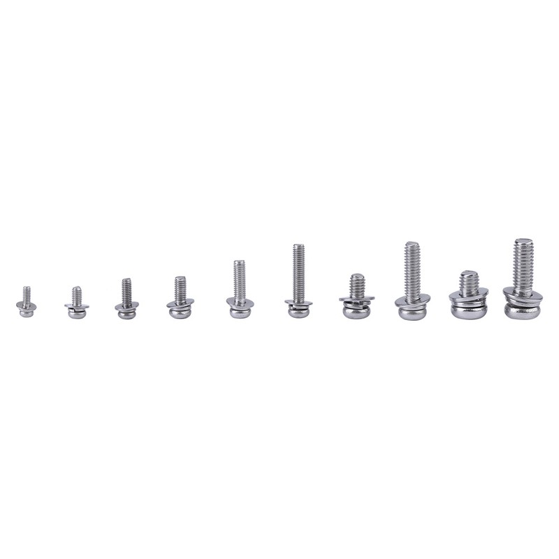 400pcs M2 M2.5 M3 M4 M5 Cross Pan Head Screws