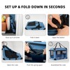 Petprsco Portable Dog Crate - 32"x23"x23" Collapsible Dog Travel Crate