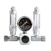 SagaSave Aquarium CO2 Regulator, Dual Check Valve Fish Tank CO2