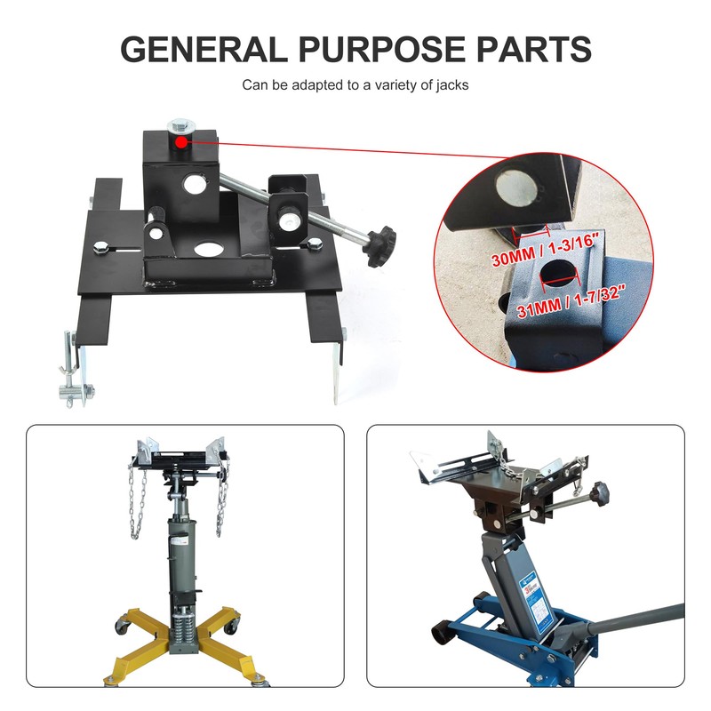 Transmission Jack Adapter for Cars and Trucks, with Capacity of