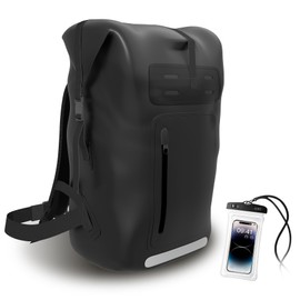 DUAXETONGXIA Waterproof Backpack，Heavy Duty Hiking Backpack，35/55/85L dry bag backpack waterproof for Men，Roll-Top Closure，for Kayaking, Travel, Hiking, Fishing, Camping, Motorcycles (black, 35L)