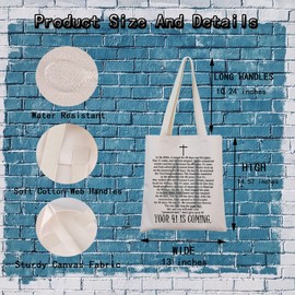 MNIGIU Your 41 is Coming Tote Bag Christian Gifts Cross Gift Religious Faith Gift Christian Merch (41 is Coming Tote)