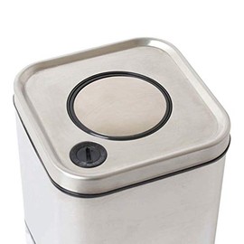 Dulton K915-1285M Condiment Container Cube Jar with Press Lid Medium Size CUBE JAR WITH PRESS LID