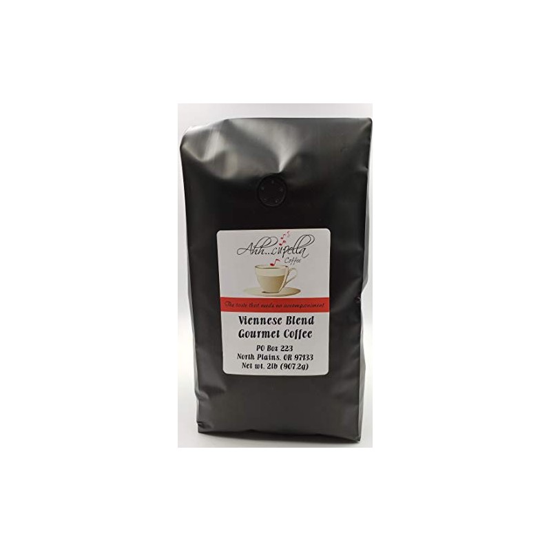 Viennese Blend, Ahh..Cupella Premium Gourmet Coffee Beans, WHOLE BEAN, 32oz