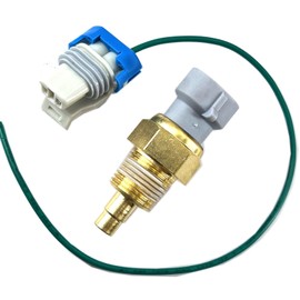 Engine Coolant Temperature Sensor with Connector Pigtail Harness 25037332 Compatible with Regal Astro Blazer C1500 C2500 C3500 K1500 K2500 K3500 Bravada Silhouette Safari Sonoma V3500