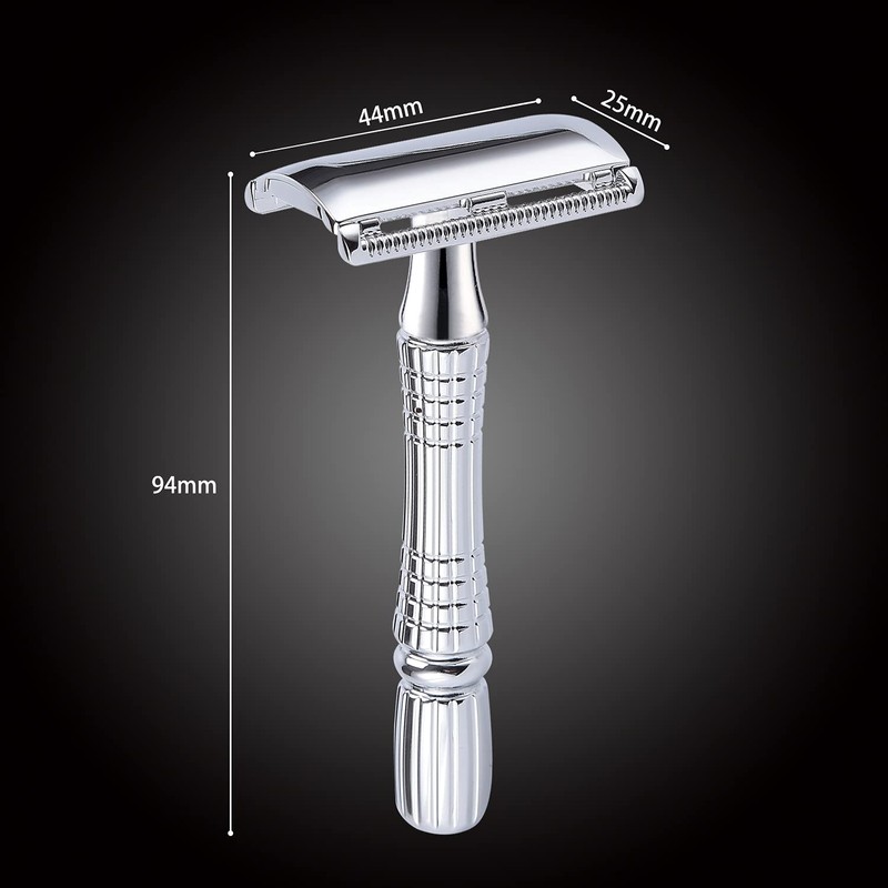BAILI Classic 3-Piece Double Edge Safety Razor Wet Shaving for