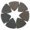 Diamond Triangle Polishing Pad, 80mm Resin Bond Hook and Loop