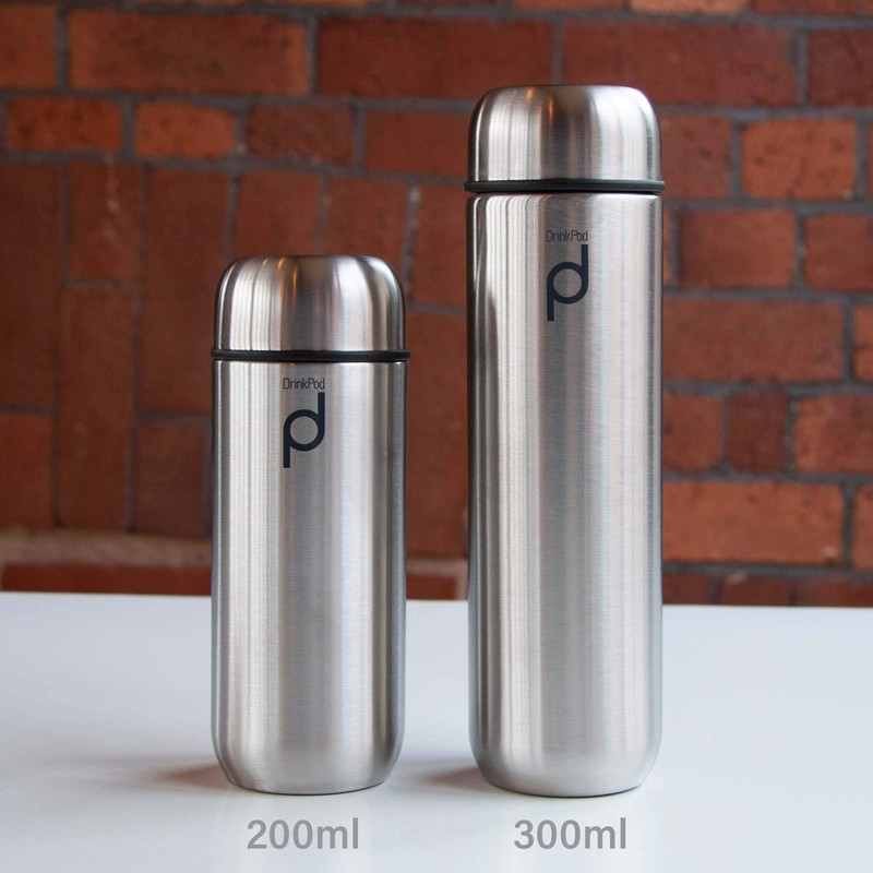 Pioneer DrinkPod stainless steel vacuum flask, 0,2 L