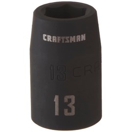 CRAFTSMAN Shallow Impact Socket, Metric, 1/2-Inch Drive, 13mm (CMMT15861)
