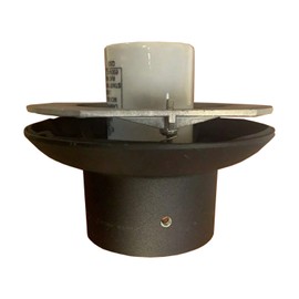 KastLite Post Top Globe Fitter E39 Mogul Base | Heavy Duty Aluminum with Black Finish | Fits Globes & Acorns with 5.25" Opening | Works with 3" Pole